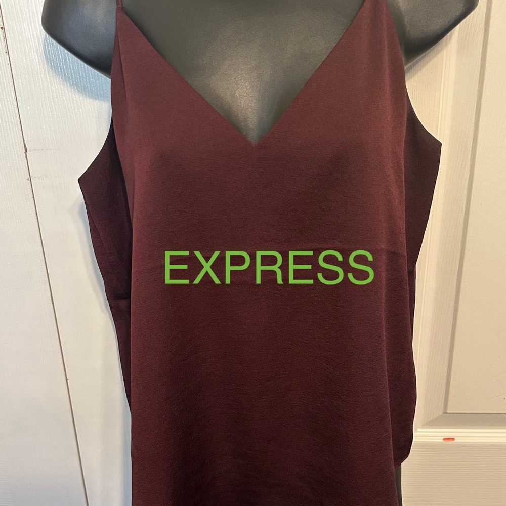 Express Deep Burgundy Camisole Top - Size Small